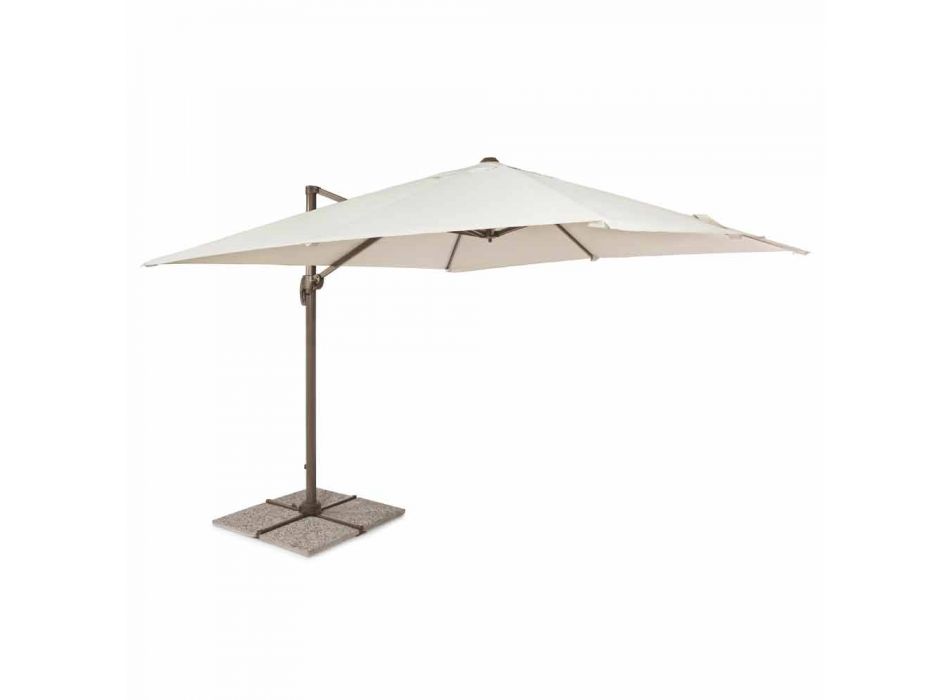 Guarda-chuva externo 3x3 com pano de poliéster e poste de alumínio - Texas Viadurini