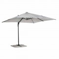 Guarda-chuva externo 3x3 em poliéster cinza e cor de alumínio antracite - Coby