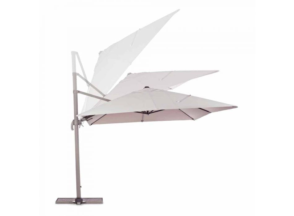 Guarda-chuva externo 3x4 com poliéster cor de areia - pano Flamingo Viadurini