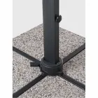 Guarda-chuva externo 4x4 em poliéster cinza claro e alumínio - Daniel Viadurini