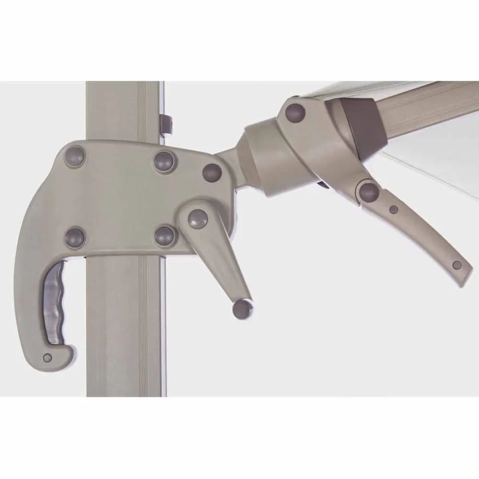 Diâmetro do guarda-chuva externo 3,5m em poliéster com poste de alumínio - Linfa Viadurini