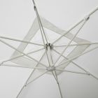 Guarda-chuva Exterior em Poliéster com Estrutura em Alumínio Branco - Zinica Viadurini