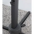 Guarda-chuva de jardim 3x4 com tecido de poliéster cinza claro - Dalton Viadurini