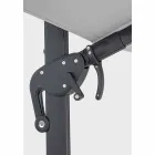 Guarda-chuva de jardim 3x4 com tecido de poliéster cinza claro - Dalton Viadurini