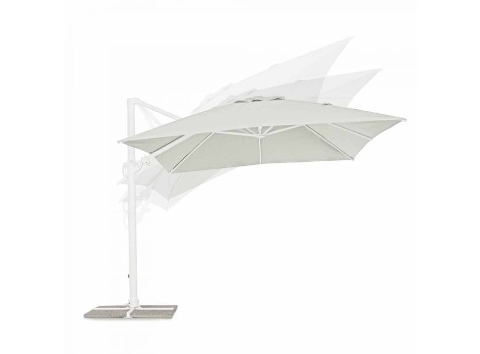 Guarda-chuva 3x4 de alumínio com tecido de poliéster - Fasma Viadurini