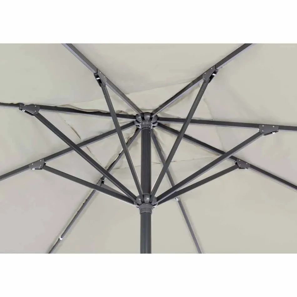 Guarda-chuva de jardim 4x4 com tecido de poliéster e base de aço - Nastio Viadurini