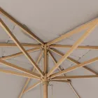 Guarda-chuva de jardim com tela de poliéster cinza pomba 3x4 m, Homemotion - Lucius Viadurini