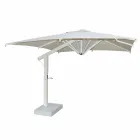 Guarda-chuva de Alumínio com Braço Branco ou Antracite 350x350 cm - Lapillo Viadurini