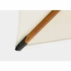 Guarda-chuva externo 3x3 em alumínio com tecido de poliéster bege - Leano Viadurini