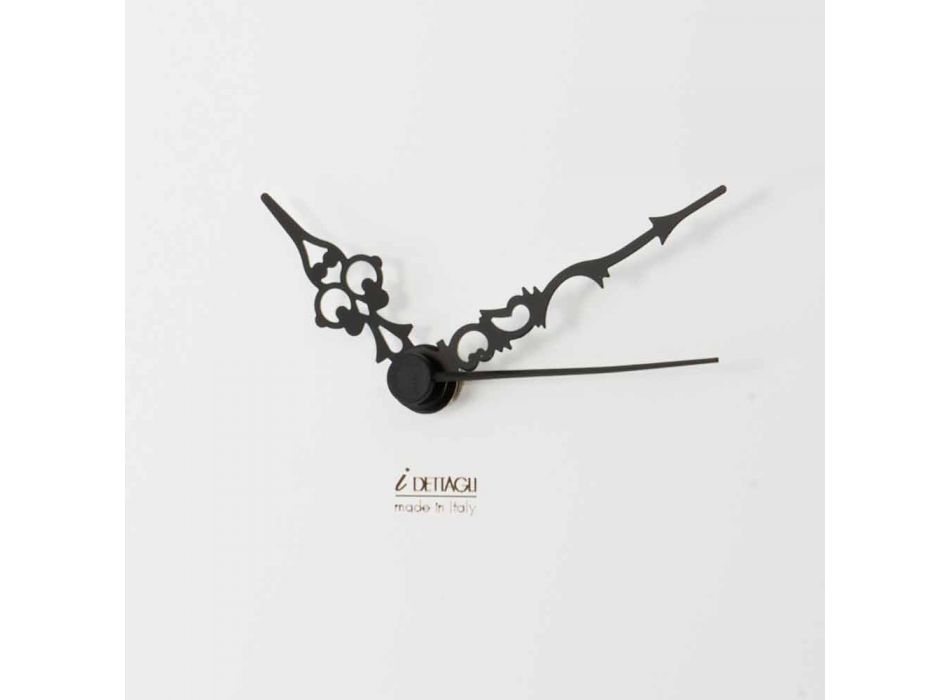 Relógio de Parede Branco com Decorações de Animais de Madeira Design Moderno - Suspense Viadurini