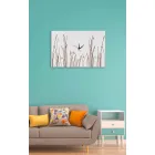 Relógio de parede retangular de madeira branca com design moderno - Filigrana Viadurini