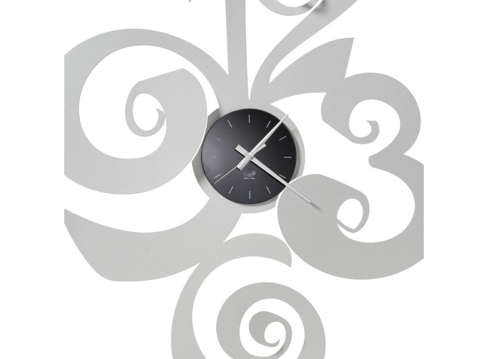 Relógio de parede redondo moderno em ferro 2 tamanhos - Drako Viadurini