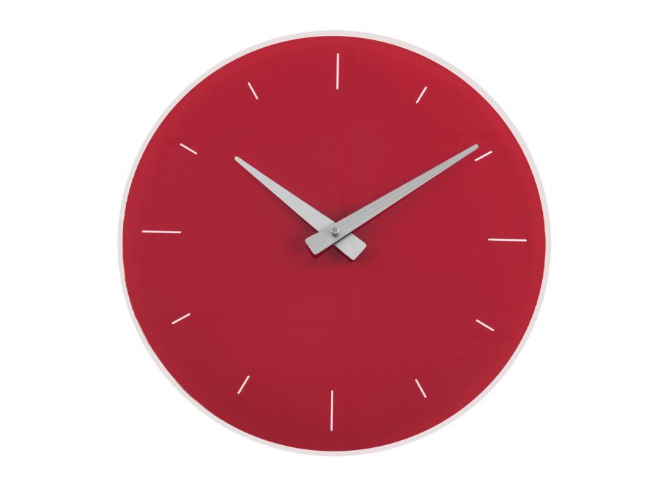 Relógio de parede redondo em acrílico bicolor reciclável - Odelle Viadurini