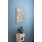 Relógio de Parede Retangular Marrom e Plexiglás - Silene Viadurini