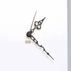 Relógio de parede de madeira quadrado branco com decoração rosa moderna - Snowdrop Viadurini