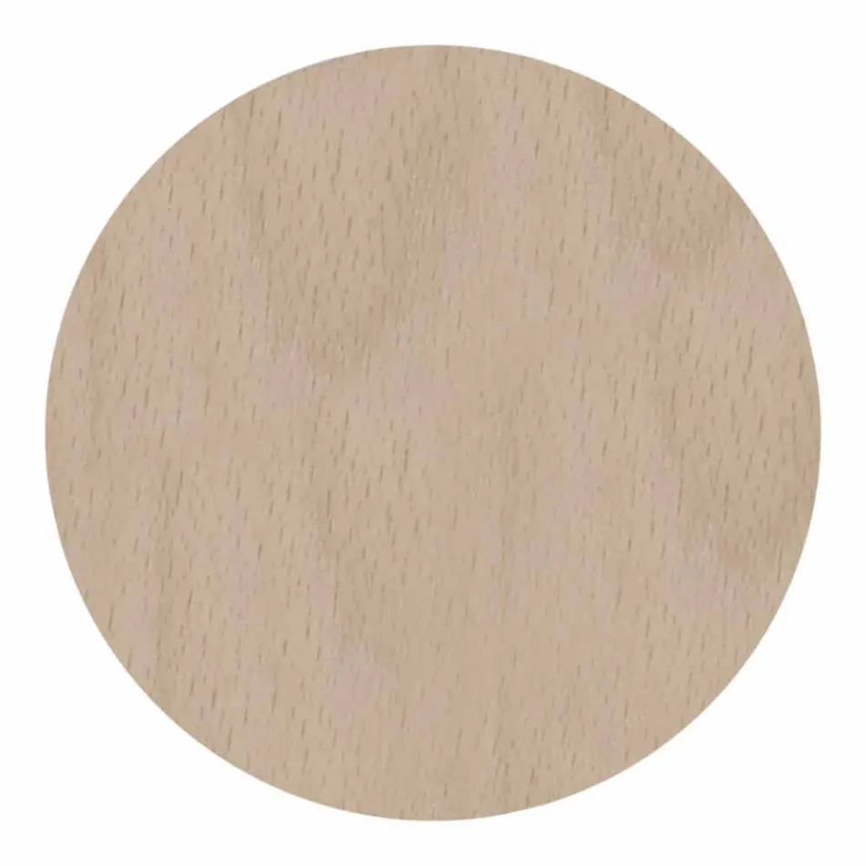 Relógio de parede em madeira clara ou escura com um desenho moderno de flores - Aquilegia Viadurini