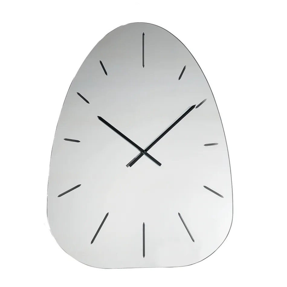 Relógio de parede Claudia com espelho e números gravados a laser. Viadurini