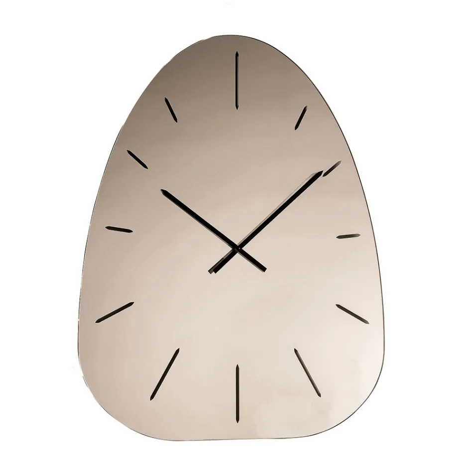 Relógio de parede Claudia com espelho e números gravados a laser. Viadurini
