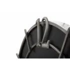 Relógio de Parede Redondo com Design Moderno em Ferro e MDF - Esperança Viadurini