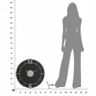 Relógio de Parede Redondo com Design Moderno em Ferro e MDF - Esperança Viadurini