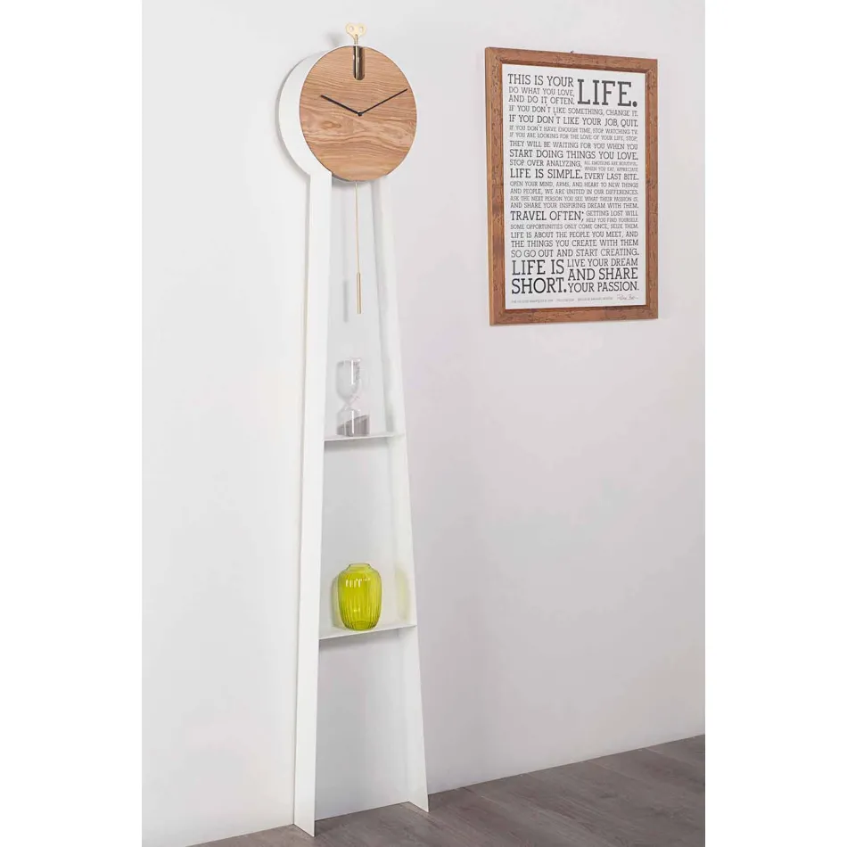 Relógio de Pêndulo de Design com Estrutura de Aço Fabricado na Itália - Pendolino Viadurini