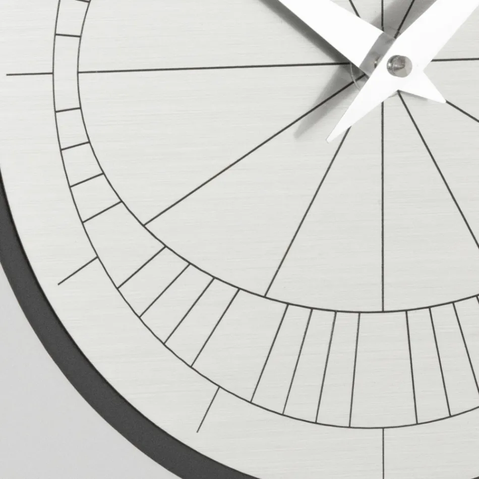 Relógio com Moldura em Relevo e Polipropileno com Cores Diferentes - Lunarium Viadurini