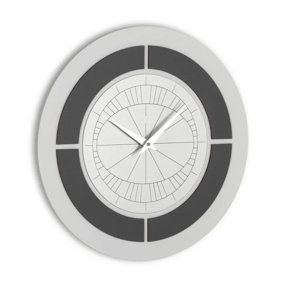 Relógio com Moldura em Relevo e Polipropileno com Cores Diferentes - Lunarium Viadurini