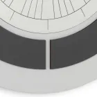 Relógio com Moldura em Relevo e Polipropileno com Cores Diferentes - Lunarium Viadurini