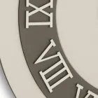 Relógio de parede em MDF e algarismos romanos em relevo de linho - Chronoform Viadurini
