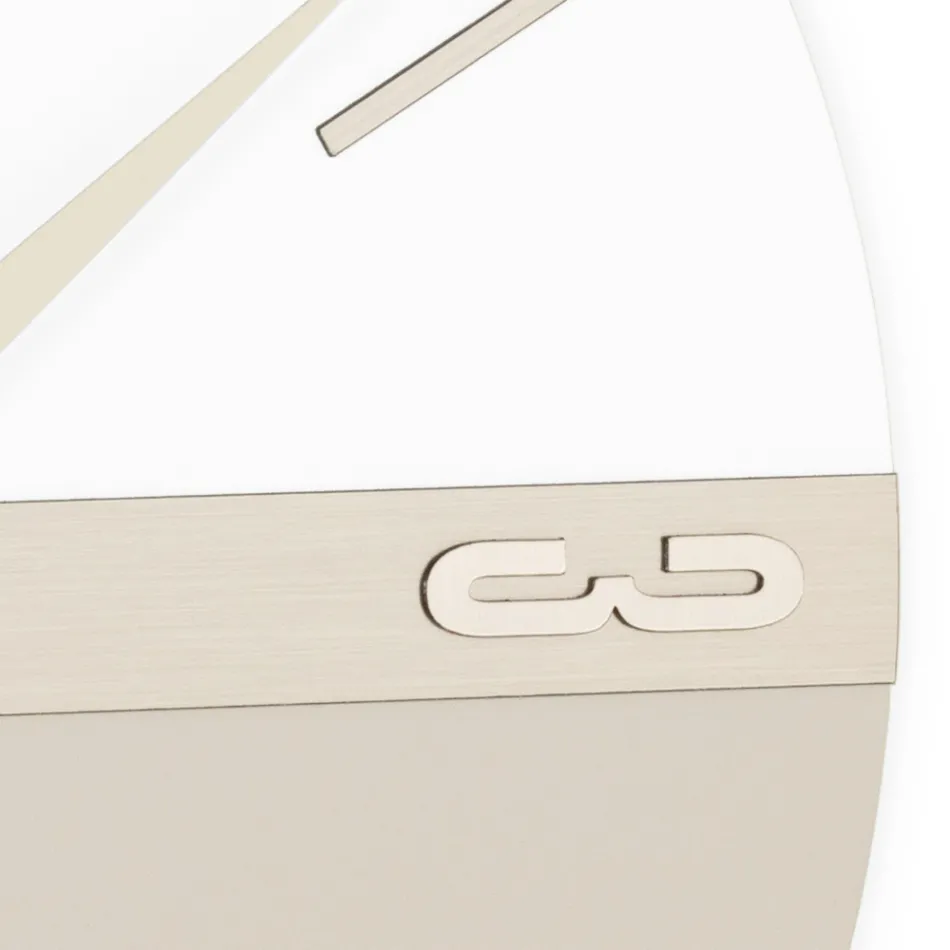 Relógio de parede em PVC semi-expandido de alta densidade fabricado em Itália - Ritmo Viadurini