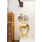 Relógio de parede design em ferro colorido fabricado na Itália - Fiordaliso Viadurini