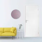 Relógio de parede moderno colorido grande em madeira redonda - Dione Viadurini