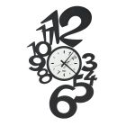 Relógio de parede de ferro de design grande com números externos - Aquário Viadurini