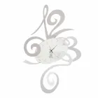 Relógio de parede em ferro preto, alumínio ou vermelho fabricado na Itália - Rosbif Viadurini