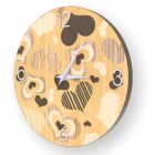 Relógio de parede em cles design de madeira, made in Italy Viadurini