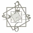 Moderno design geométrico de relógio de parede de ferro feito na Itália - Procida Viadurini