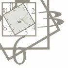 Moderno design geométrico de relógio de parede de ferro feito na Itália - Procida Viadurini