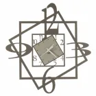 Moderno design geométrico de relógio de parede de ferro feito na Itália - Procida Viadurini