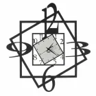 Moderno design geométrico de relógio de parede de ferro feito na Itália - Procida Viadurini