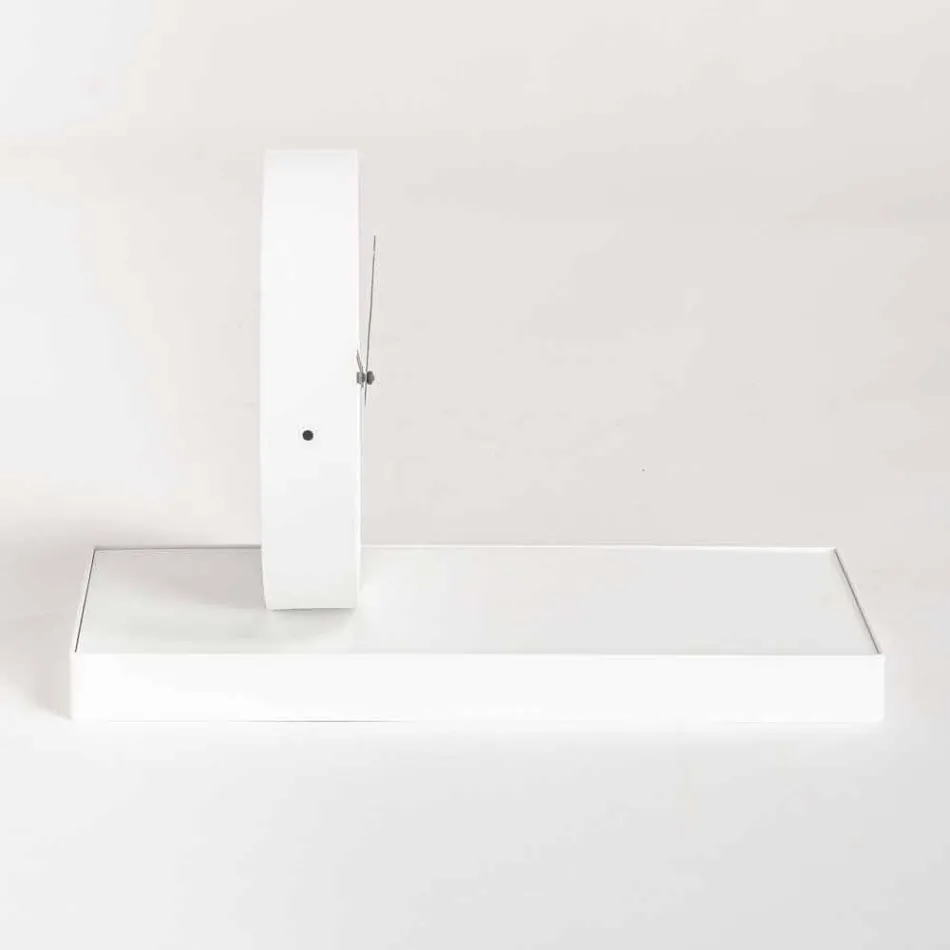 Relógio de mesa giratório com espelho de aço Made in Italy - Meritorious Viadurini