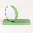 Relógio de mesa giratório com espelho de aço Made in Italy - Meritorious Viadurini