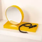 Relógio de mesa giratório com espelho de aço Made in Italy - Meritorious Viadurini