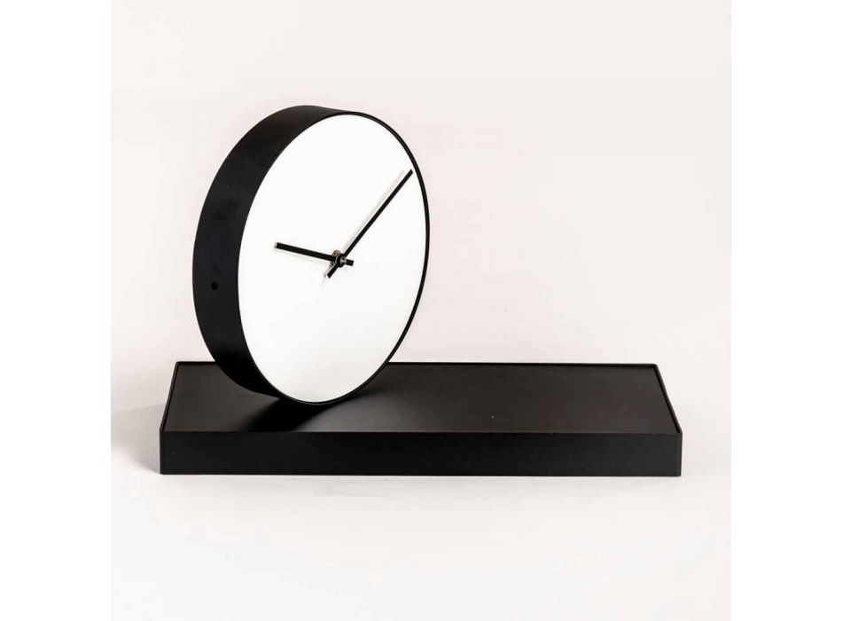 Relógio de mesa giratório com espelho de aço Made in Italy - Meritorious Viadurini