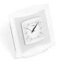 Relógio de mesa em metacrilato transparente e bisatina fabricado na Itália - Glad