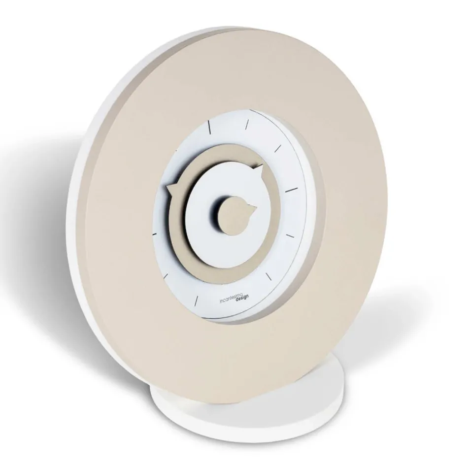 Relógio de mesa em PVC semi-expandido de alta densidade fabricado na Itália - lindo Viadurini