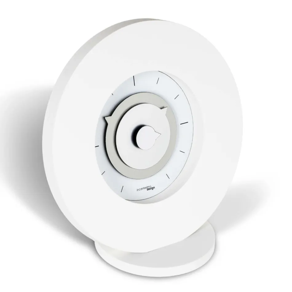 Relógio de mesa em PVC semi-expandido de alta densidade fabricado na Itália - lindo Viadurini