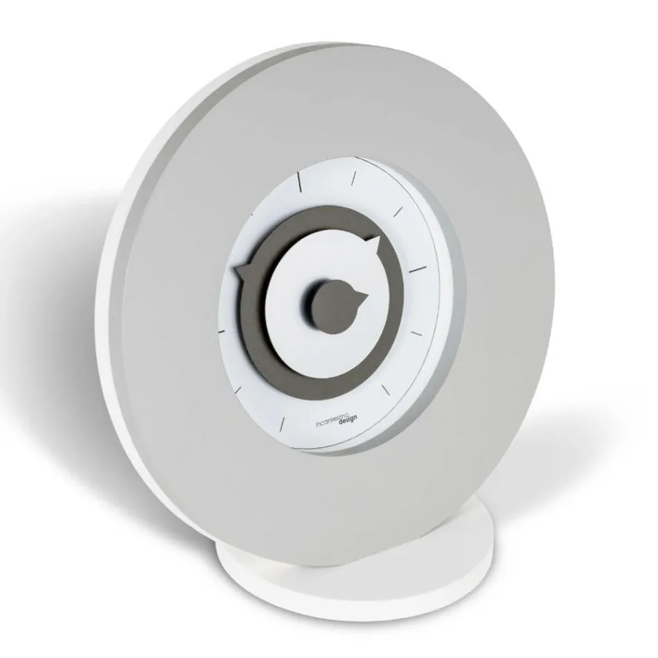 Relógio de mesa em PVC semi-expandido de alta densidade fabricado na Itália - lindo Viadurini