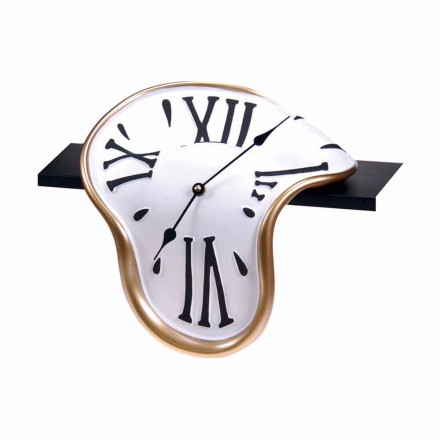 Relógio de mesa em resina decorada à mão Made in Italy - Corin Viadurini