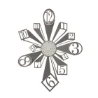 Relógio de Ferro com Efeito Óptico Particular Fabricado na Itália - Roda Viadurini