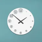 Relógio de madeira com números que aumentam gradualmente feito na Itália - Quênia Viadurini